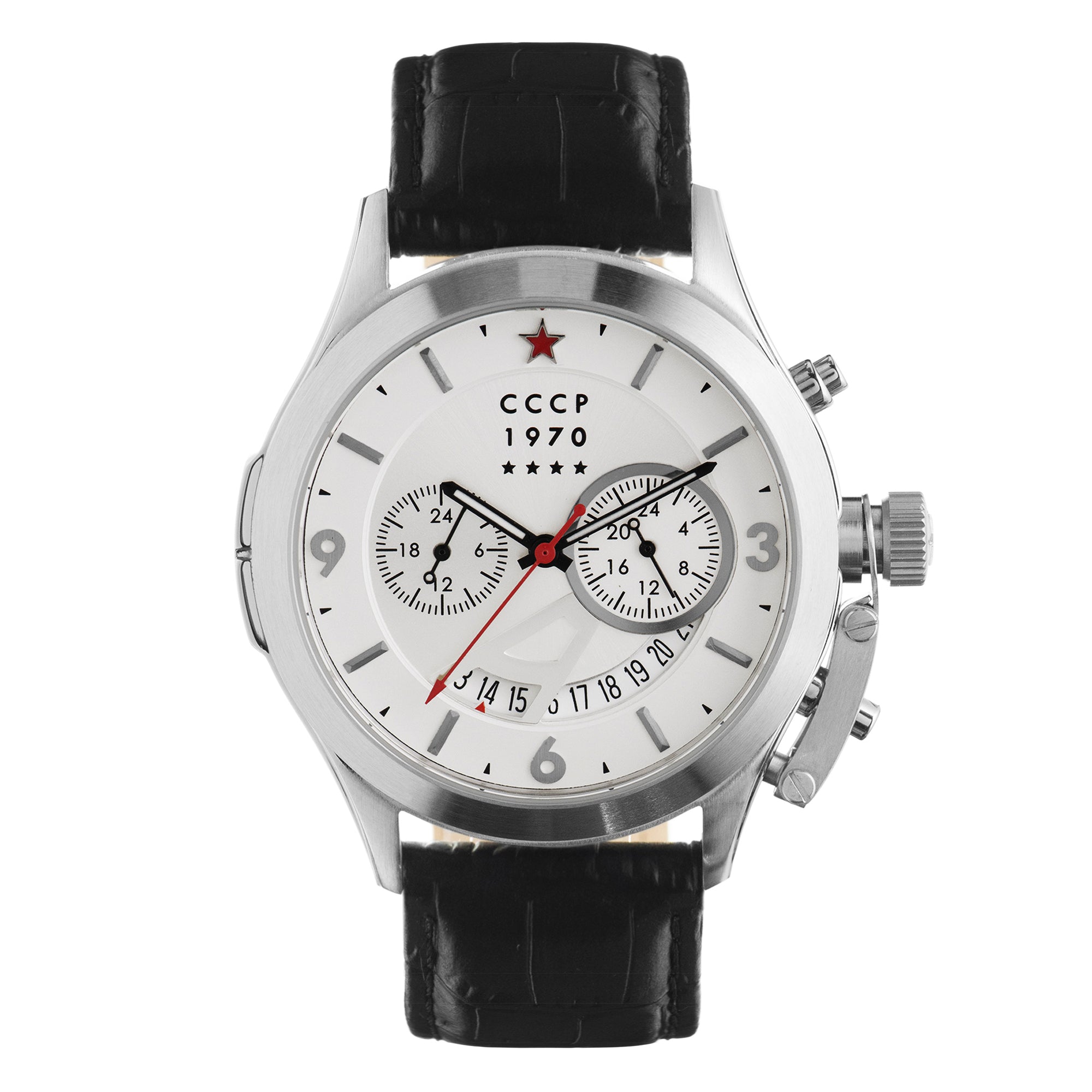 CCCP Men's CP-7011-01 Shchuka Акула Tайфун Analog Brown